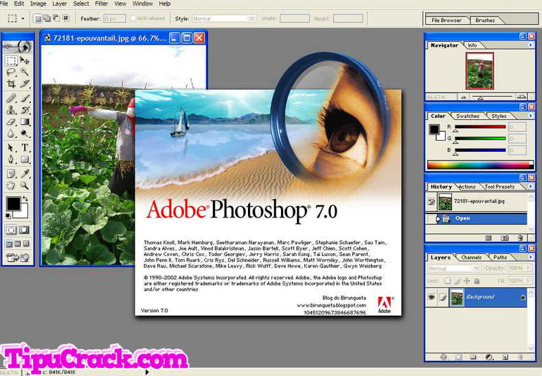 serial number for adobe photoshop 7.0